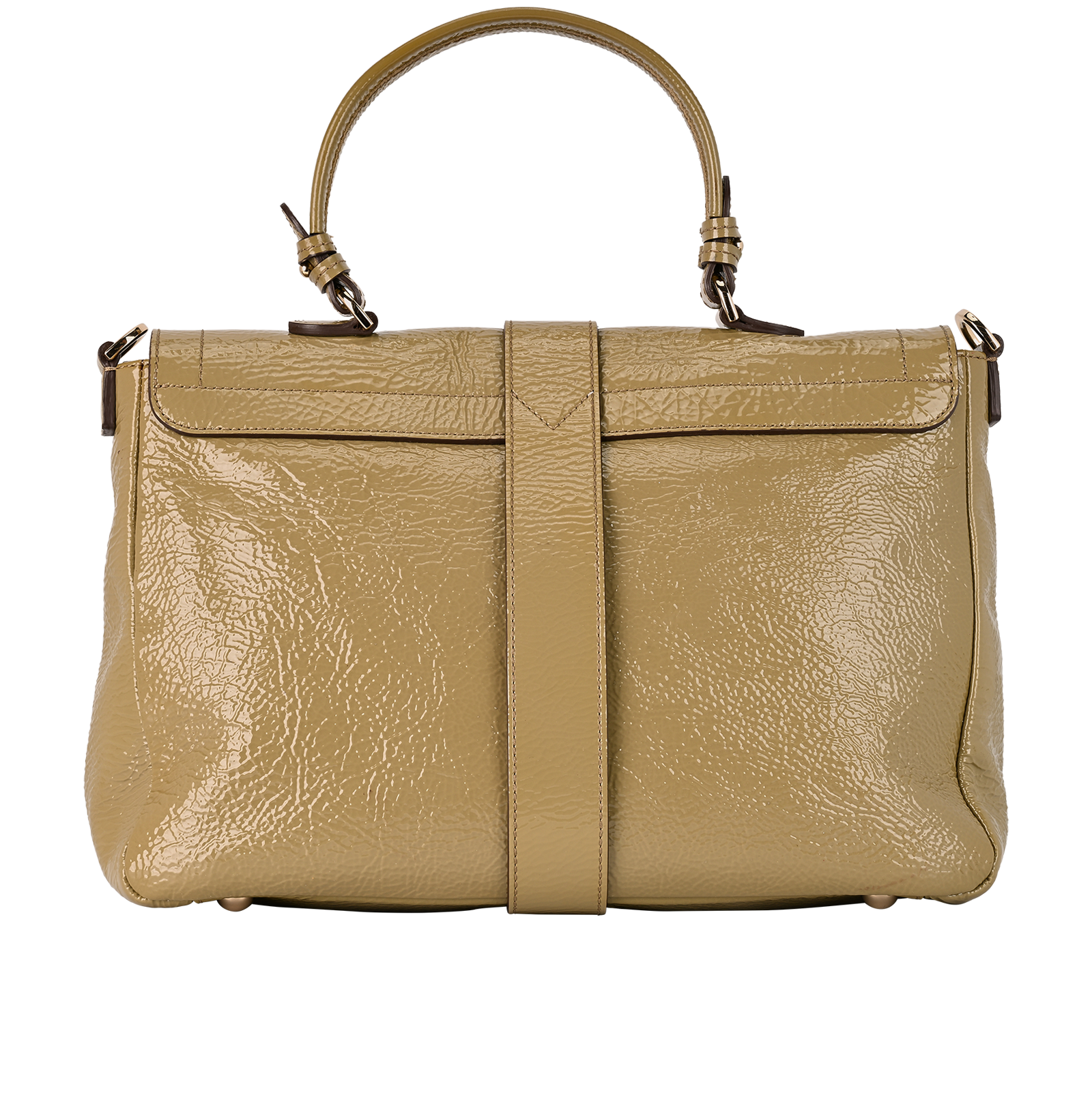 Harriet Tote, &pound;250, Handbags, Green, Leather, Back view